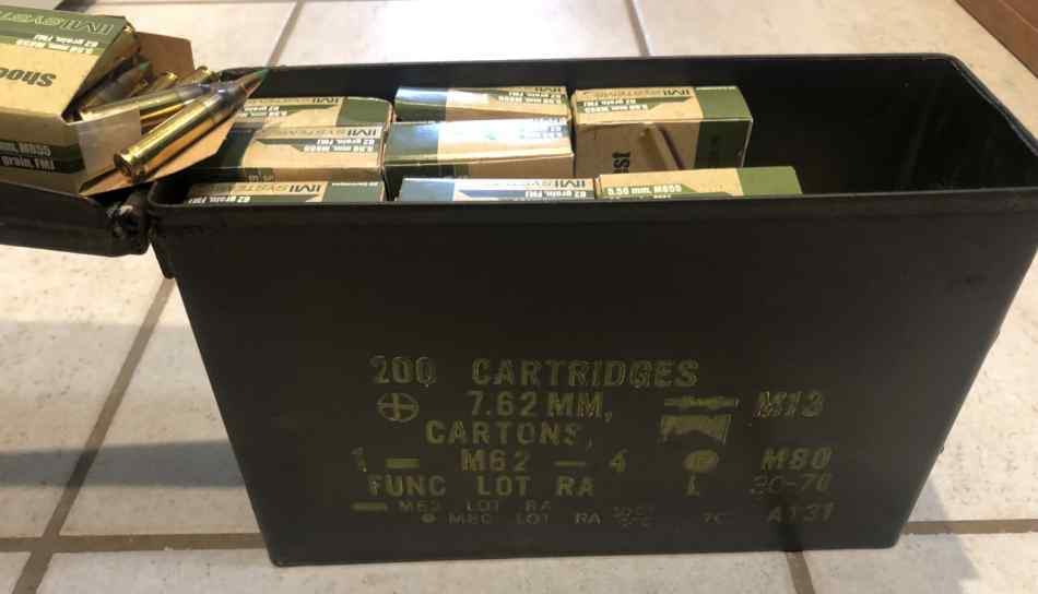 540 rds IMI SYSTEMS 5.56 M855 62gr 30 cal ammo can